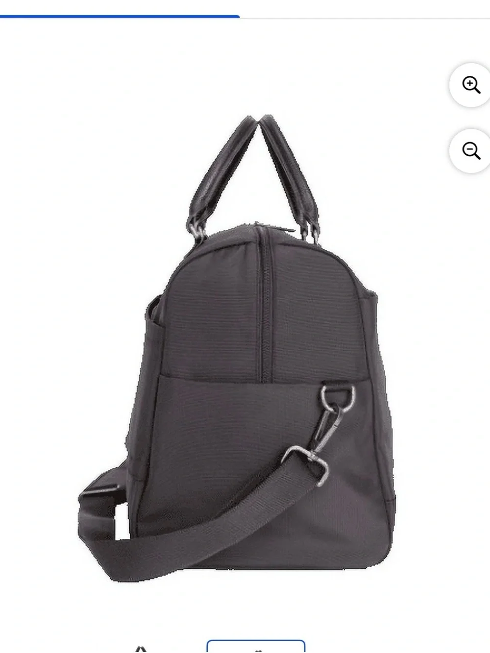 Black Men's Duffel Bag with Front Pocket - Travel Weekender